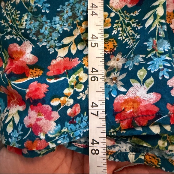 Natural Life Floral Long Sleeve Tiered Maxi Dress size Large - Picture 5 of 5